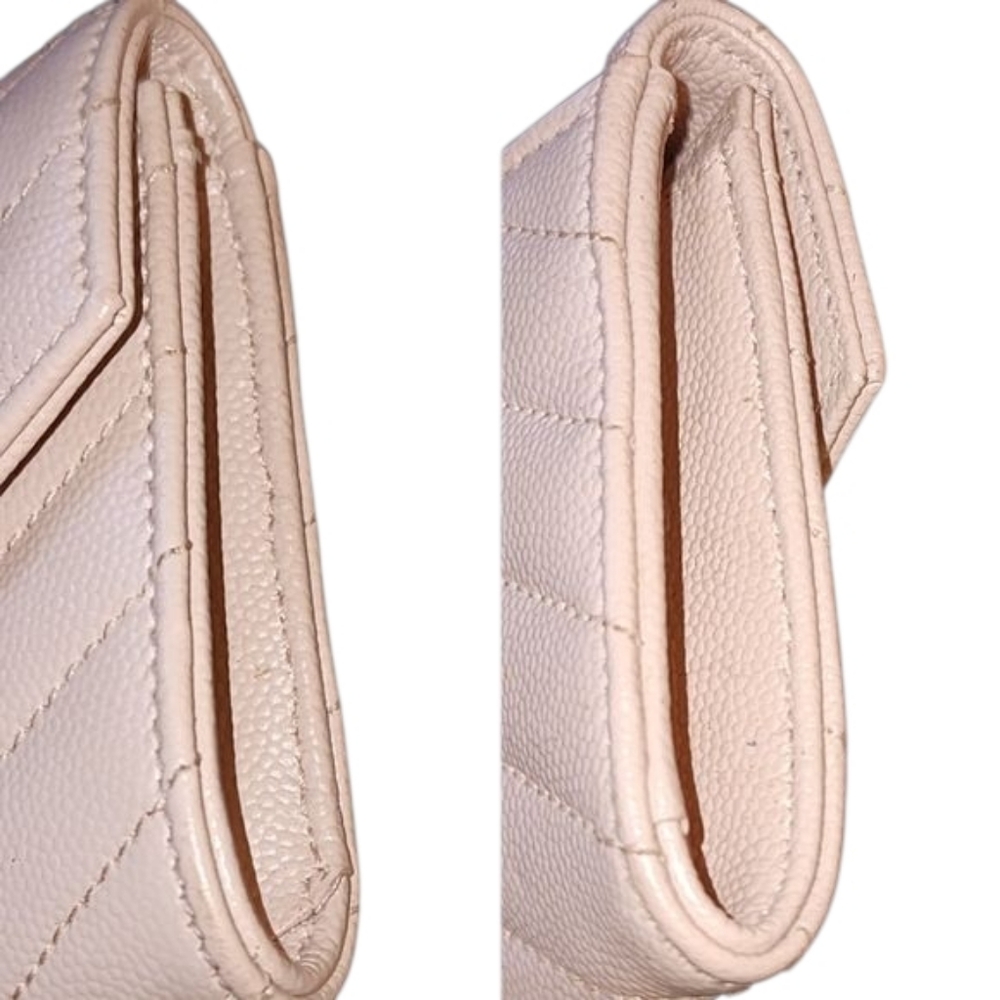 Saint Laurent Cassandre PINK Envelope Wallet YSL AUTHENTIC - Picture 7 of 13